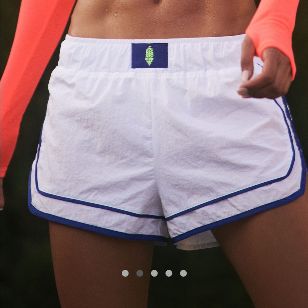 Free People White and Blue Athletic Shorts never worn excellent condition